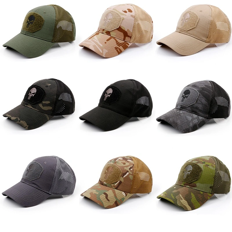 Full Fabric Soft Comfortable Flat Top Military Style Hats Army Style Cap