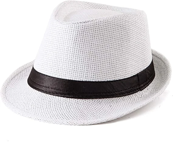 High Quality Custom Adult Children Paper Straw Panama Hat Straw Fedora Hat