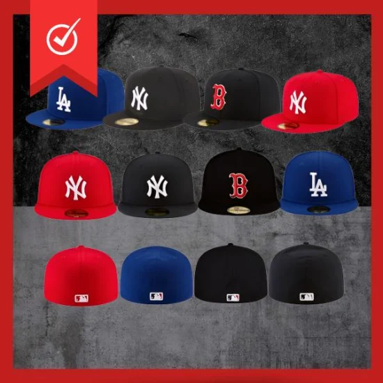 Cappello da baseball personalizzato economico in fabbrica Cappello personalizzato da uomo alto Trucker Gorras MLB Snapback Nero 6 pannelli Tesa 3D Ricamo Berretto sportivo aderente